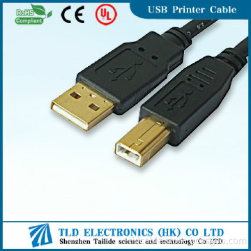 USB2.0 AM to BM Cable USB Printer Cable Gold Plated